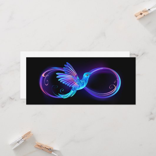 Carte Symbole de Neon Infinity par Glowing Hummingbird (Devant/Arrière en situation)