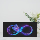 Carte Symbole de Neon Infinity par Glowing Hummingbird (Debout devant)