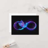 Carte Symbole de Neon Infinity par Glowing Hummingbird (Devant/Arrière en situation)