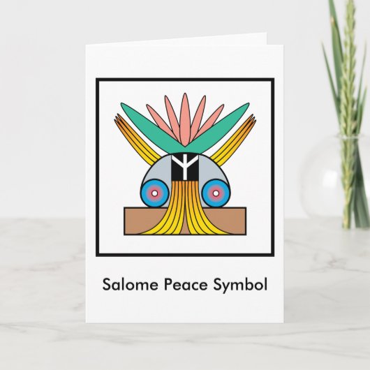 Carte Symbole de paix de Salome (Devant)