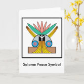 Carte Symbole de paix de Salome (Fleur jaune)