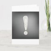 Carte Symbole de point d'exclamation grunge industriel (Devant)