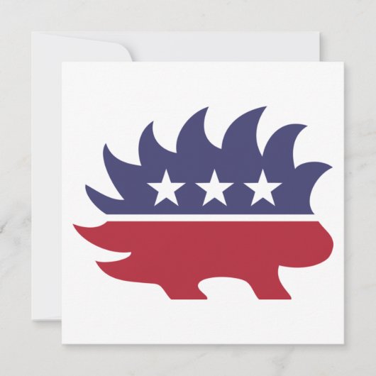 Carte Symbole de Porcupine du Parti Libertarien (Devant)