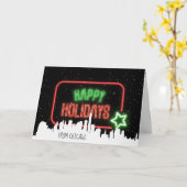 Carte SYMBOLE DES JEUX DE VACANCES NEON Snowflakes (Fleur jaune)