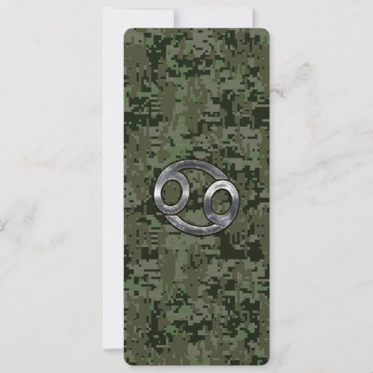 Carte Symbole du cancer du zodiaque sur la caméra numéri (Devant)
