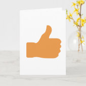 Carte Symbole du symbole de marque de bienvenue des pouc (Fleur jaune)