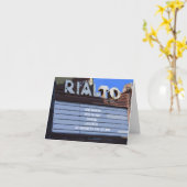 Carte Symbole du Théâtre d'Anniversaire de Ninety "Over  (Fleur jaune)