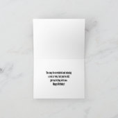 Carte Symbole du Théâtre d'Anniversaire de Ninety "Over  (Intérieur)