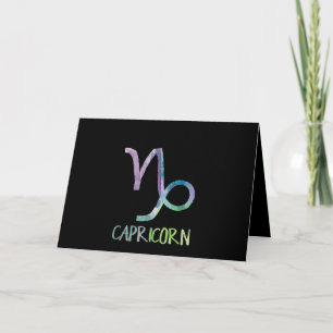 Carte Symbole du zodiaque Capricorne Astrologie Chèvre d