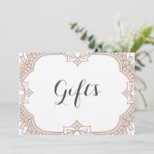 Carte SYMBOLE Élégant Cadeaux Mehndi (Debout devant)