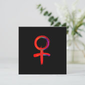 Carte Symbole féminin universel pour femme (Debout devant)
