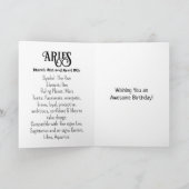 Carte SYMBOLE Horoscope | Anniversaire (Intérieur)