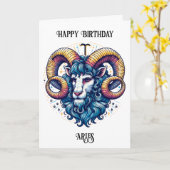 Carte SYMBOLE Horoscope | Anniversaire (Fleur jaune)