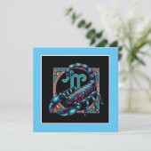 Carte Symbole Horoscope Scorpio Astrologie Anniversaire (Debout devant)