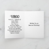 Carte Symbole Horoscope Virgo | Anniversaire (Intérieur)