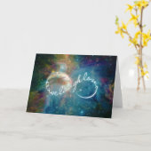 Carte Symbole infinité de "Live Laugh Love" mystique (Fleur jaune)