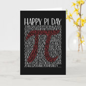 Carte SYMBOLE Joyeux Pi Day 3.14 (Fleur jaune)