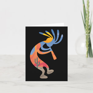 Carte Symbole Kokopelli du sud-ouest des États-Unis