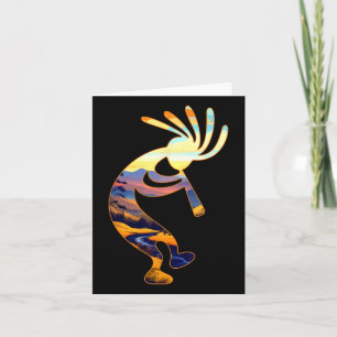 Carte Symbole Kokopelli du sud-ouest des États-Unis