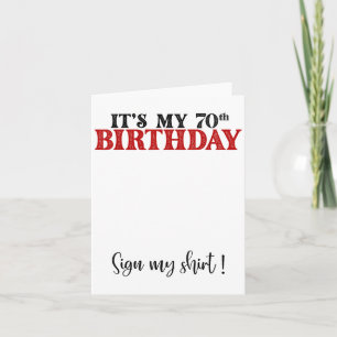 Carte Symbole My 70th Birthday mignonne Femmes de 70 ans