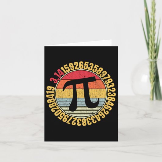 Carte SYMBOLE NERdy MAth Pi Mathlete (Devant)