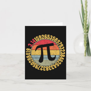 Carte SYMBOLE NERdy MAth Pi Mathlete