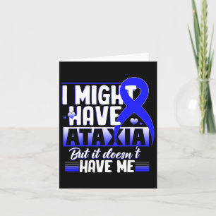 Carte Symbole neurologique Ataxia Hémiataxie Bleu Ruban