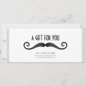 Carte Symbole noir unique barbier boutique certificat ca (Devant)