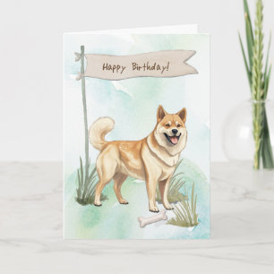 Carte Symbole Norvégien Buhund Chien Race Sous Anniversa