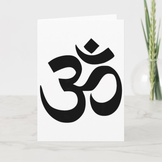 Carte Symbole Om bouddhiste  (Devant)