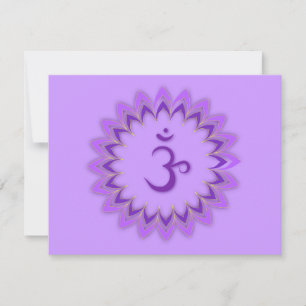 Carte Symbole Om / Couronne Chakra