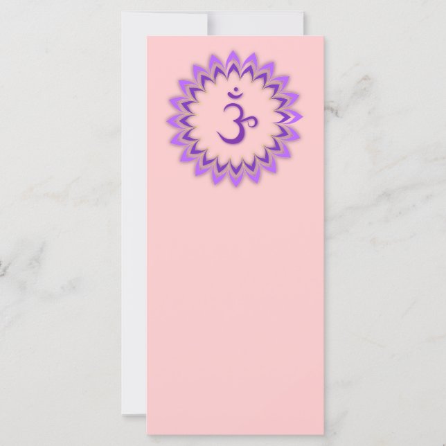 Carte Symbole Om / Couronne Chakra (Devant)