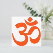 Carte Symbole Om indien (Debout devant)