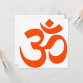 Carte Symbole Om indien (Devant/Arrière en situation)