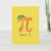 Carte Symbole Peach Pi Enseignant Math (Devant)
