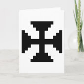 Carte Symbole Pixel Art Black Cross (Devant)