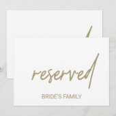 Carte Symbole réservé de la calligraphie d'or lunaire (Devant / Derrière)