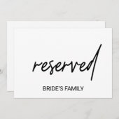 Carte Symbole réservé de la calligraphie lunaire (Devant / Derrière)