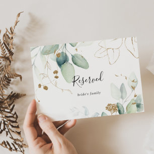 Carte SYMBOLE RÉSERVÉ D'Éucalyptus D'Or