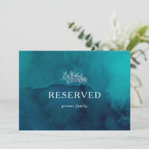 Carte Symbole réservé Moody Ocean Watercolor