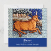 Carte Symbole Taurus Zodiac Bull fête d'anniversaire (Devant)