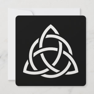 Carte Symbole triquetra de noeud de trinité celtique