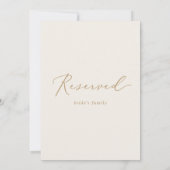 Carte Symbole vertical de l'or et de la crème (Dos)