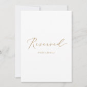 Carte Symbole vertical réservé de la calligraphie or dél (Devant)