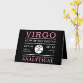 Carte Symbole Virgo du Zodiaque, Astrologique (Fleur jaune)