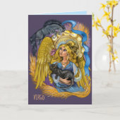 Carte Symbole Virgo Zodiac (Fleur jaune)