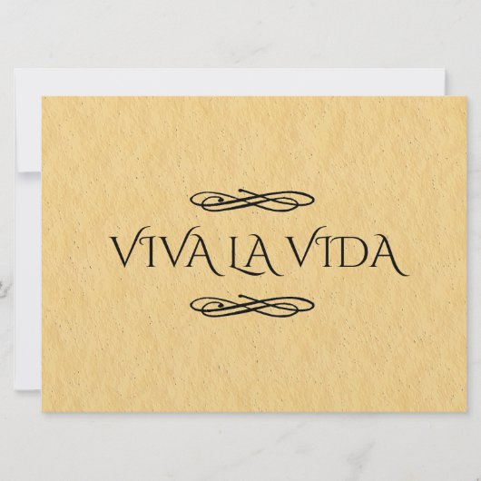Carte SYMBOLE Viva LA Vida | Vie (Devant)