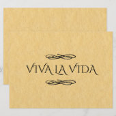 Carte SYMBOLE Viva LA Vida | Vie (Devant / Derrière)