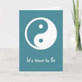 Carte Symbole Yin Yang - tatouage solide design 2 (Devant)