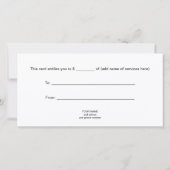 Carte Symbole Yin Yang - tatouage solide design 2 (Dos)